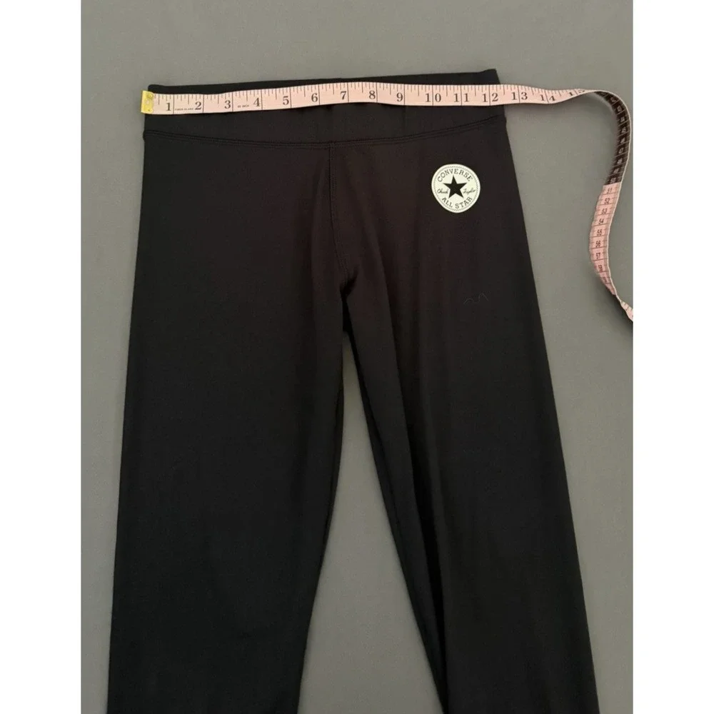Converse Pants Girls‎ Large Black Activewear Stretch 12-13 Yrs Athletic Logo